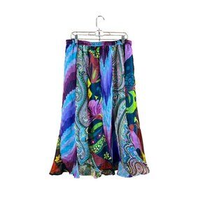 NYPL Collection Women's Long Sheer Lightweight Skirt